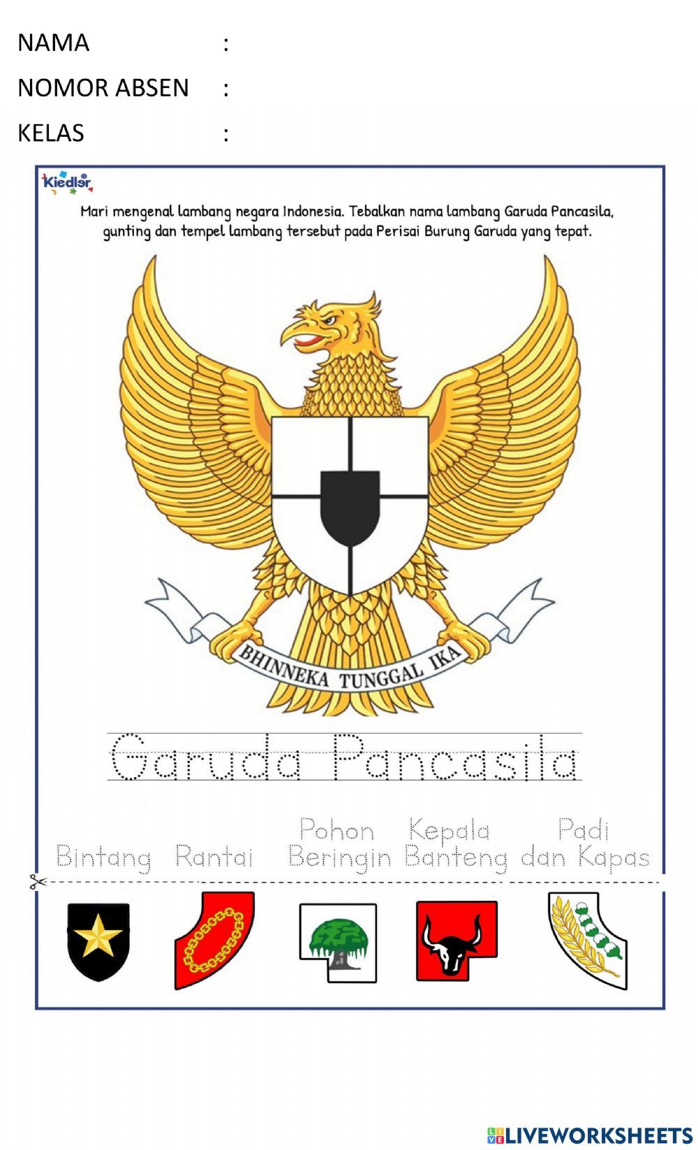Pancasila beserta lambangnya worksheet Adap Pancasila beserta lambangnya worksheet Adap