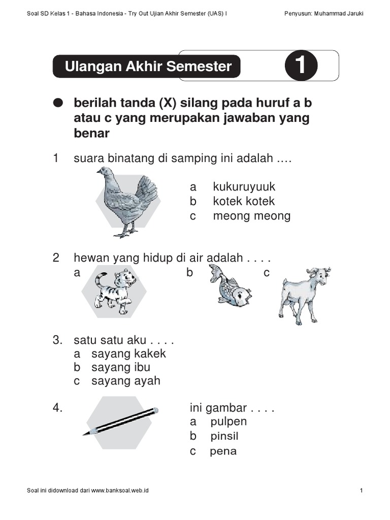 7 Rahasia Nilai Sempurna Latihan Soal Bahasa Kelas 1 Semester 2 yang Wajib Diketahui Orang Tua