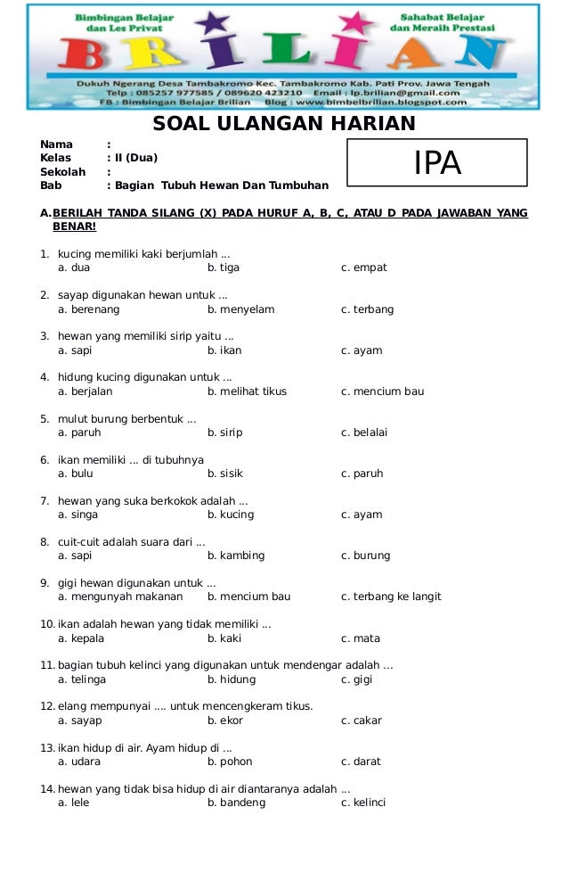 Bocoran Soal IPA Semester 2 Kelas 5 Terbaru 2026 yang Sering Keluar Saat Ujian Sekolah Bocoran Soal IPA Semester 2 Kelas 5 Terbaru 2026 yang Sering Keluar Saat Ujian Sekolah