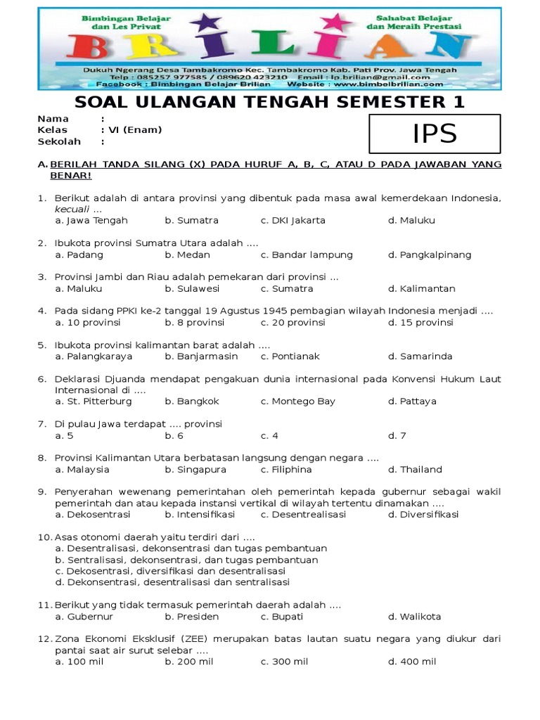 Menggali Kekayaan Budaya dan Lingkungan Contoh Soal Muatan IPS Kelas 6 Menggali Kekayaan Budaya dan Lingkungan Contoh Soal Muatan IPS Kelas 6