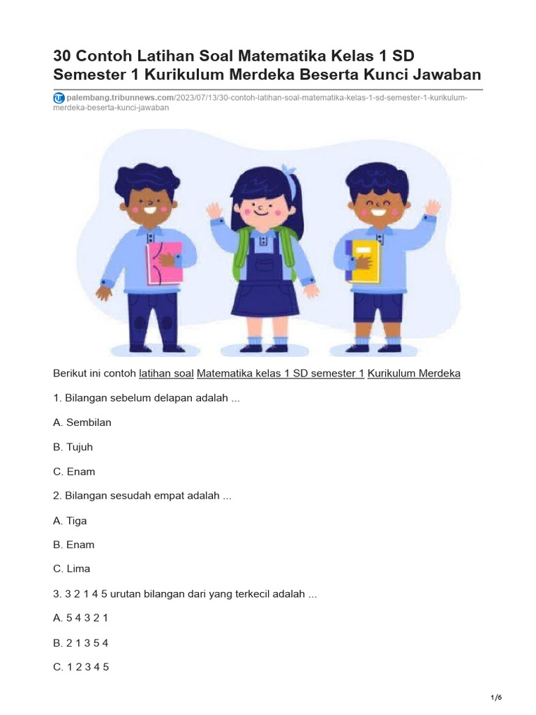 Akhirnya Ada Kumpulan Contoh Soal Praktek Kelas 1 SD yang Seru dan Mudah Dipahami Anak Akhirnya Ada Kumpulan Contoh Soal Praktek Kelas 1 SD yang Seru dan Mudah Dipahami Anak