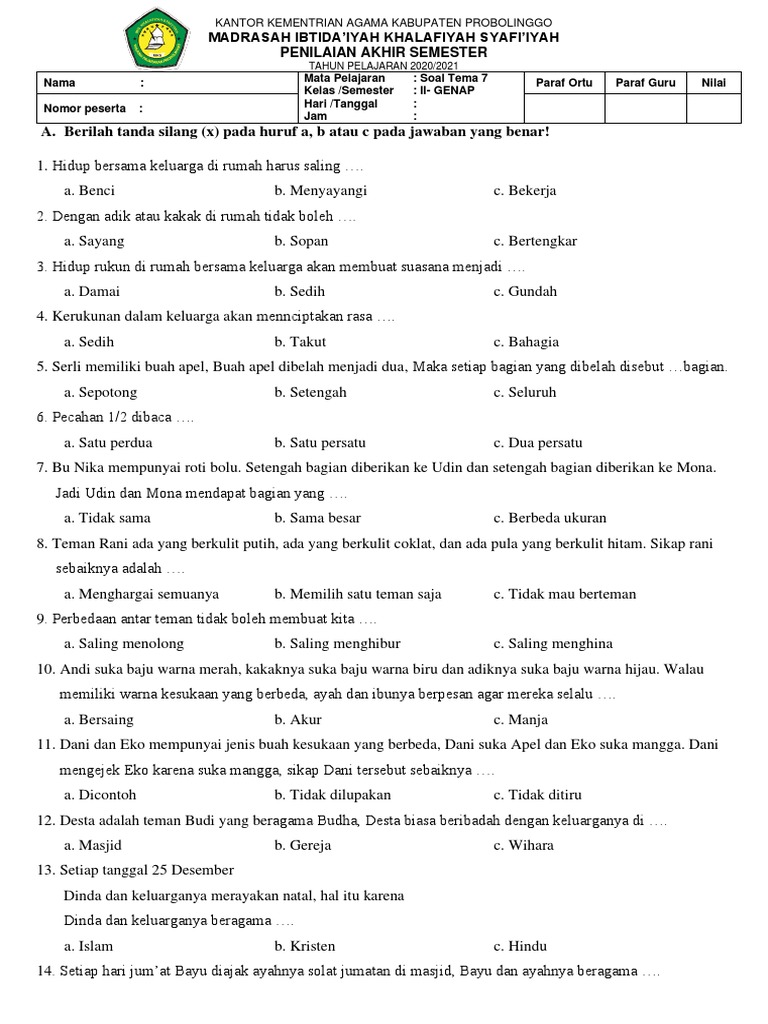 Inilah 7 Fakta Penting Soal Tema 7 Kelas 2 yang Jarang Diketahui Orang Tua
