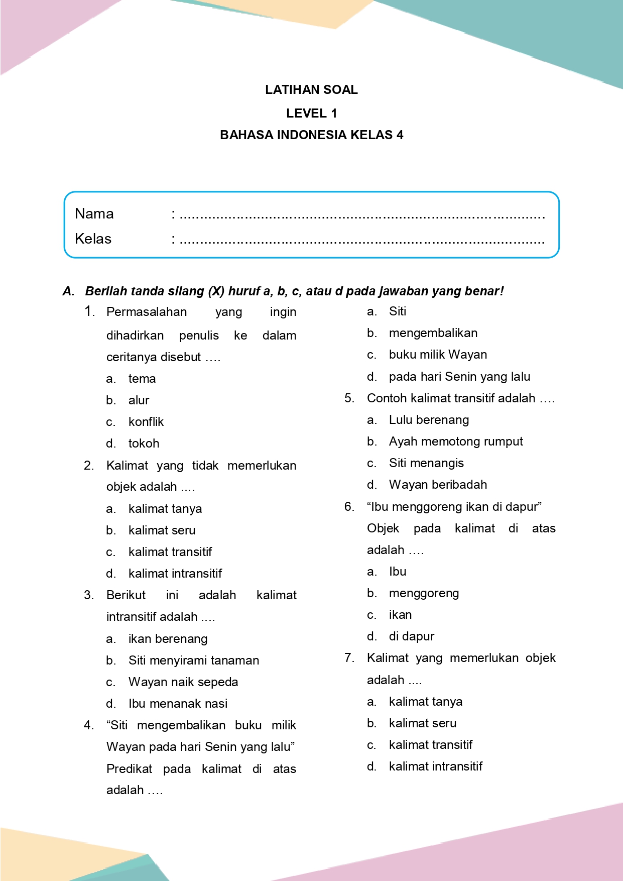 Rahasia Menguasai Soal B Indonesia Kelas 4 dengan 7 Tips Mudah Sebelum Ujian