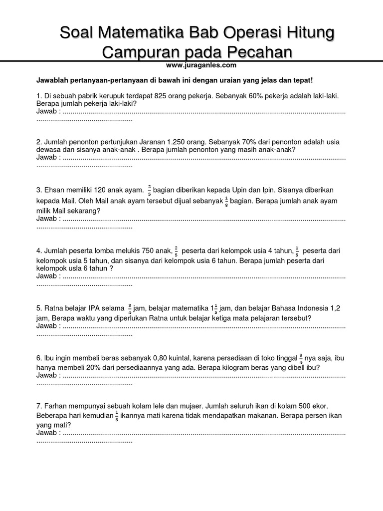 Rahasia Menguasai Soal Cerita Operasi Hitung Campuran Kelas 4 dalam 5 Langkah Praktis Rahasia Menguasai Soal Cerita Operasi Hitung Campuran Kelas 4 dalam 5 Langkah Praktis