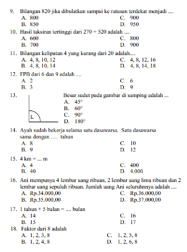 Terbukti 7 Cara Cepat Selesaikan soal matematika kelas 4 semester 2 dan kunci jawaban