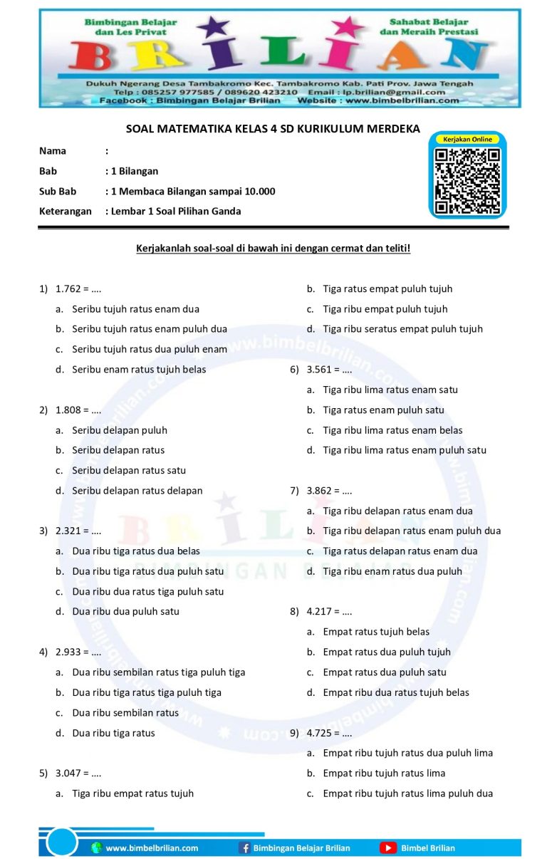 Terungkap! 7 Contoh Soal Kelas 4 yang Mengasah Pengetahuan LKBN Antara, Wajib Tahu Terungkap! 7 Contoh Soal Kelas 4 yang Mengasah Pengetahuan LKBN Antara, Wajib Tahu