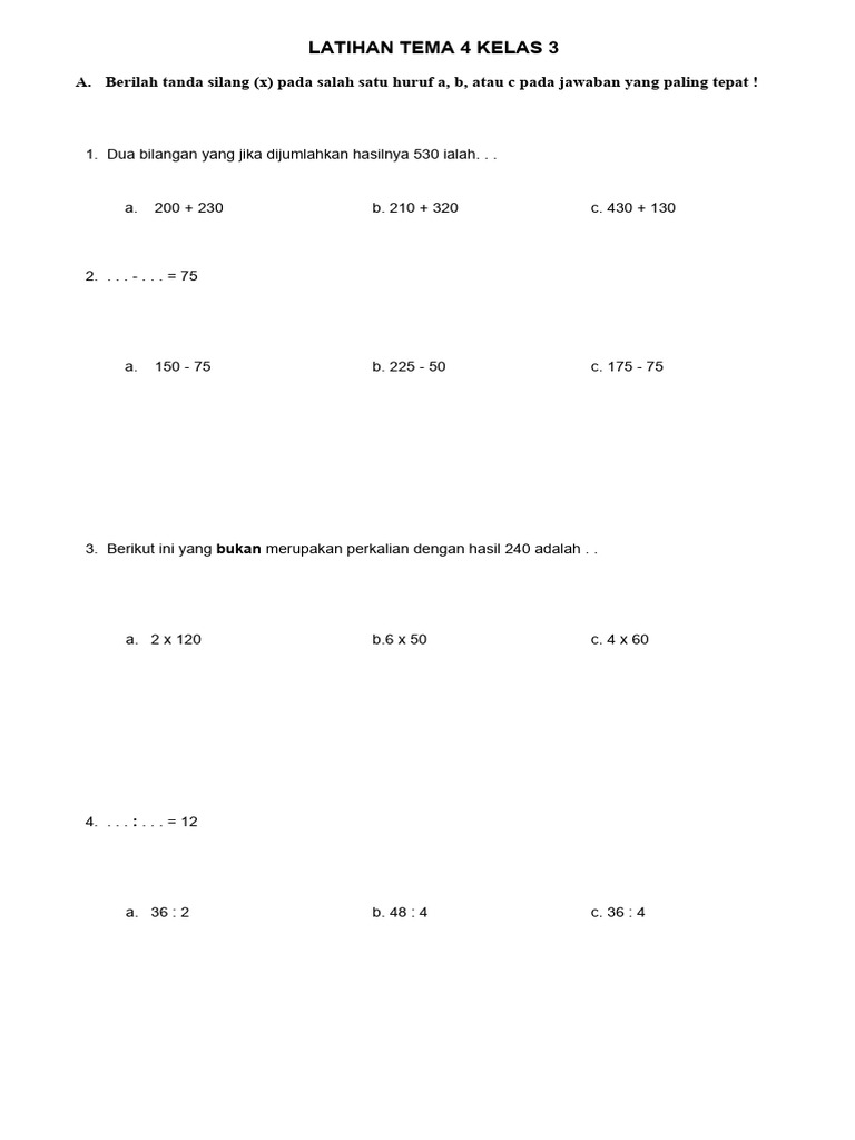 Rahasia Skor Sempurna Kerjakan Soal Tema 4 Kelas 3 Sub 3 yang Wajib Tahu Sekarang Rahasia Skor Sempurna Kerjakan Soal Tema 4 Kelas 3 Sub 3 yang Wajib Tahu Sekarang