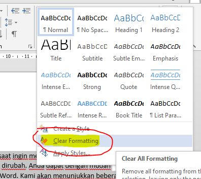Ternyata Ini Cara Menghilangkan Tanda Formatted pada Word yang Jarang Diketahui Orang