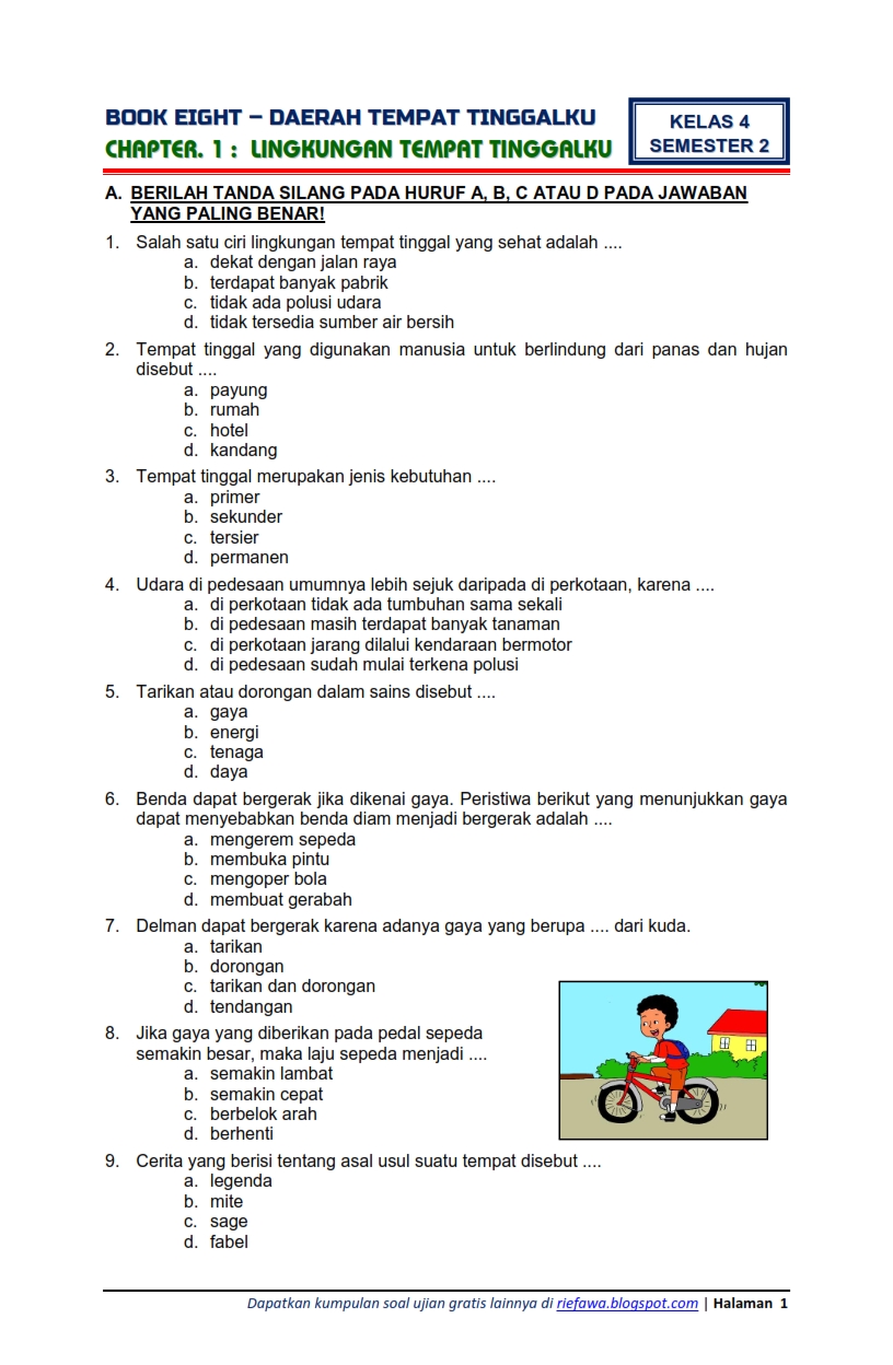 Ternyata Ini Jawaban Soal Tema 4 Sub Tema 3 Kelas 2 SD Yang Paling Sering Salah Ternyata Ini Jawaban Soal Tema 4 Sub Tema 3 Kelas 2 SD Yang Paling Sering Salah