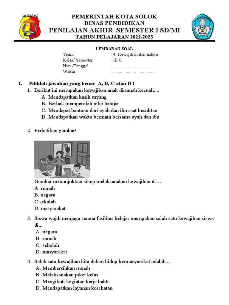 Waspada Kasus Perundungan Anak Ternyata Ada di Soal Tema 4 Subtema 1 Kelas 3 Ini